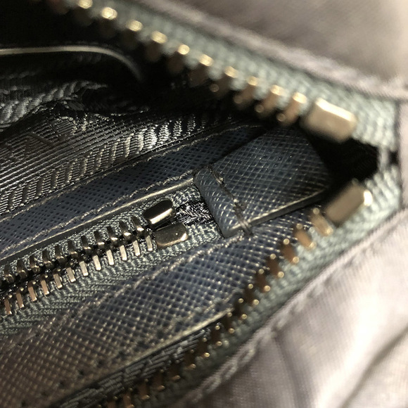 Prada Nylon Shoulder Bag Navy Dark Blue Diagonal Slim - Picture 7 of 13